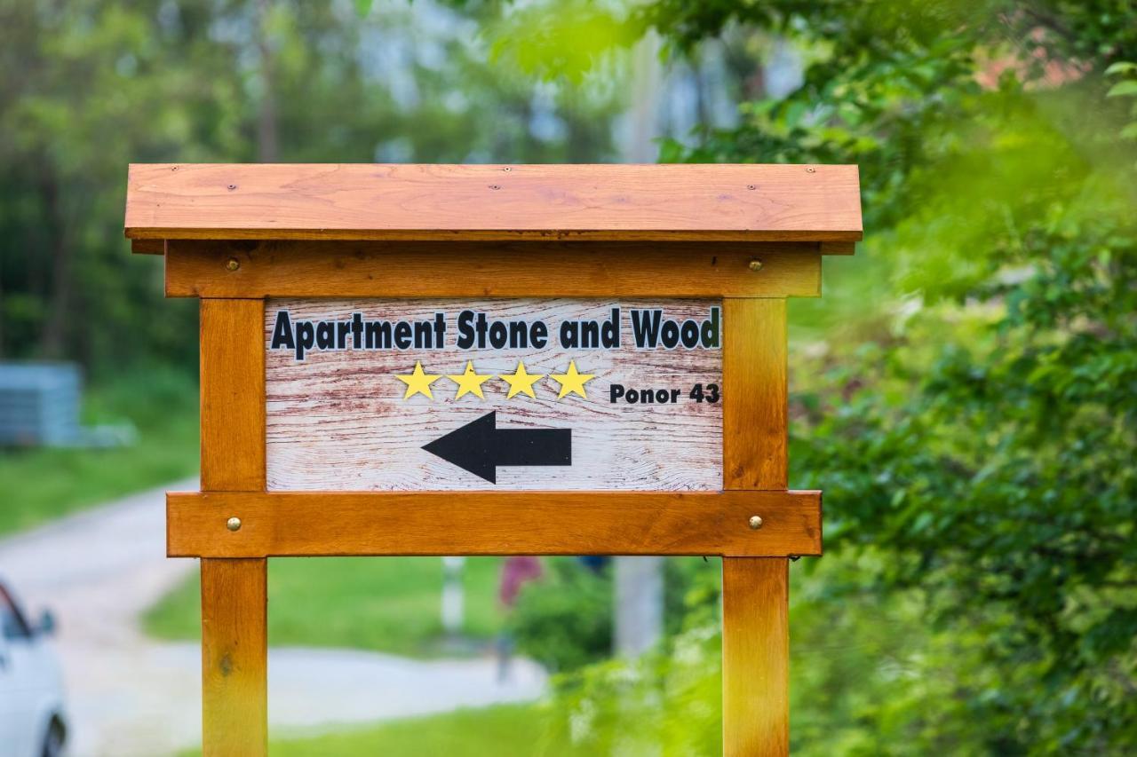Apartment Stone And Wood Cetingrad Exterior photo